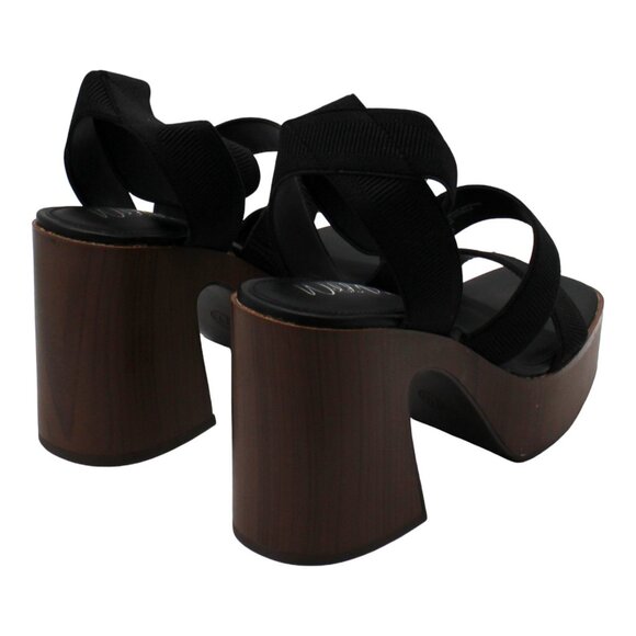 Scarlitt Womens Faux Leather Ankle Strap Sandals - Picture 6 of 8